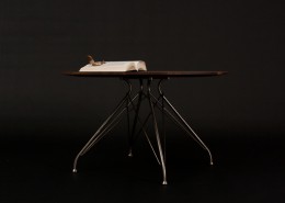 кофейный столик, дания, Overgaard & Dyrman, сталь, дерево