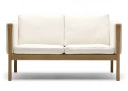 диван, прямой диван, дания, Carl Hansen & Søn, кожа, текстиль