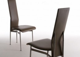 стул, столовый стул, италия, Fasem, стальной карскас, кожа