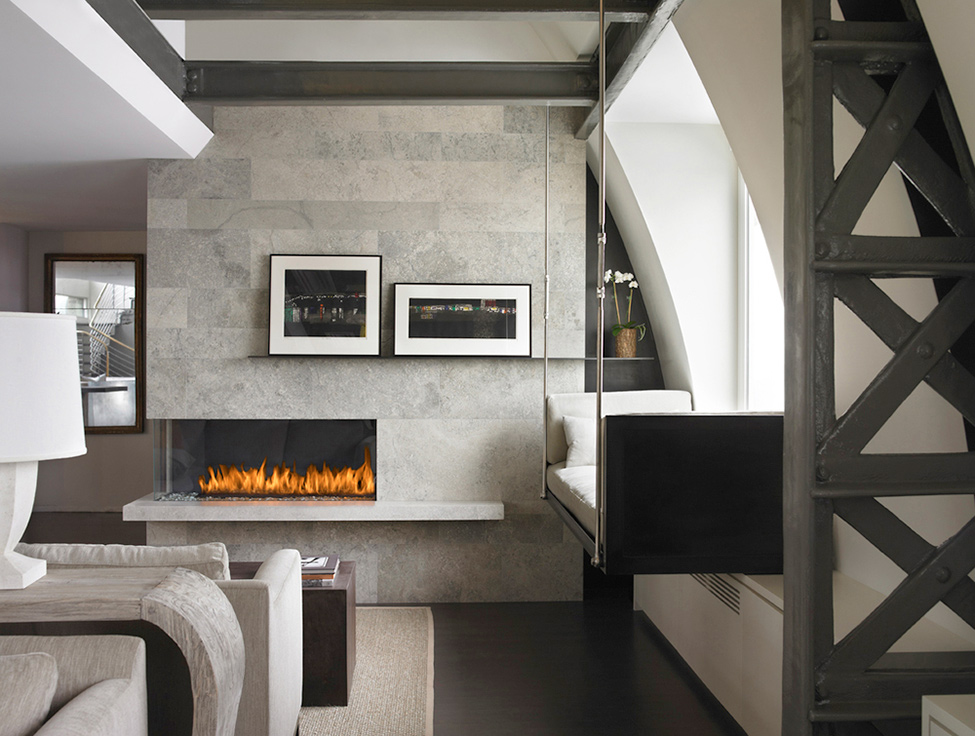 Дерево и бетон в интерьере: элегантная квартира с элементами лофта