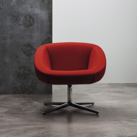 кресло, lounge-кресло, круглое кресло, дизайнерское кресло, испанская мебель, Andreu World, дизайнерская мебель