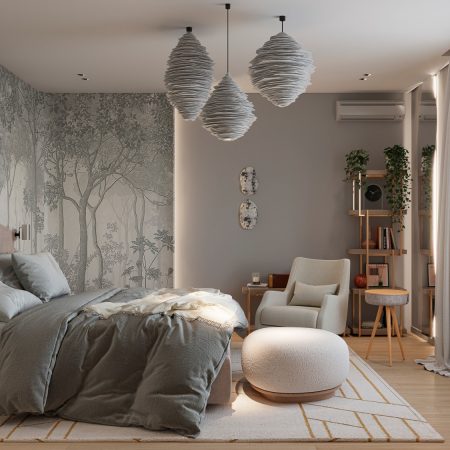 Дизайн интерьера спальни в скандинавском стиле