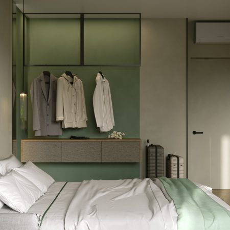 Дизайн интерьера спальни апарт-отеля