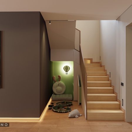 Дизайн интерьера лестничного холла современный интерьер