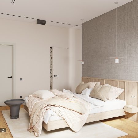Дизайн интерьера спальни в стиле минимализм